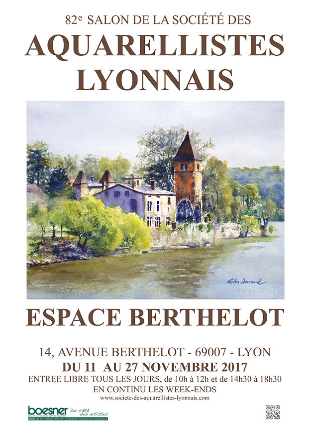 Flyer Salon Aquarellistes Lyonnais 2010