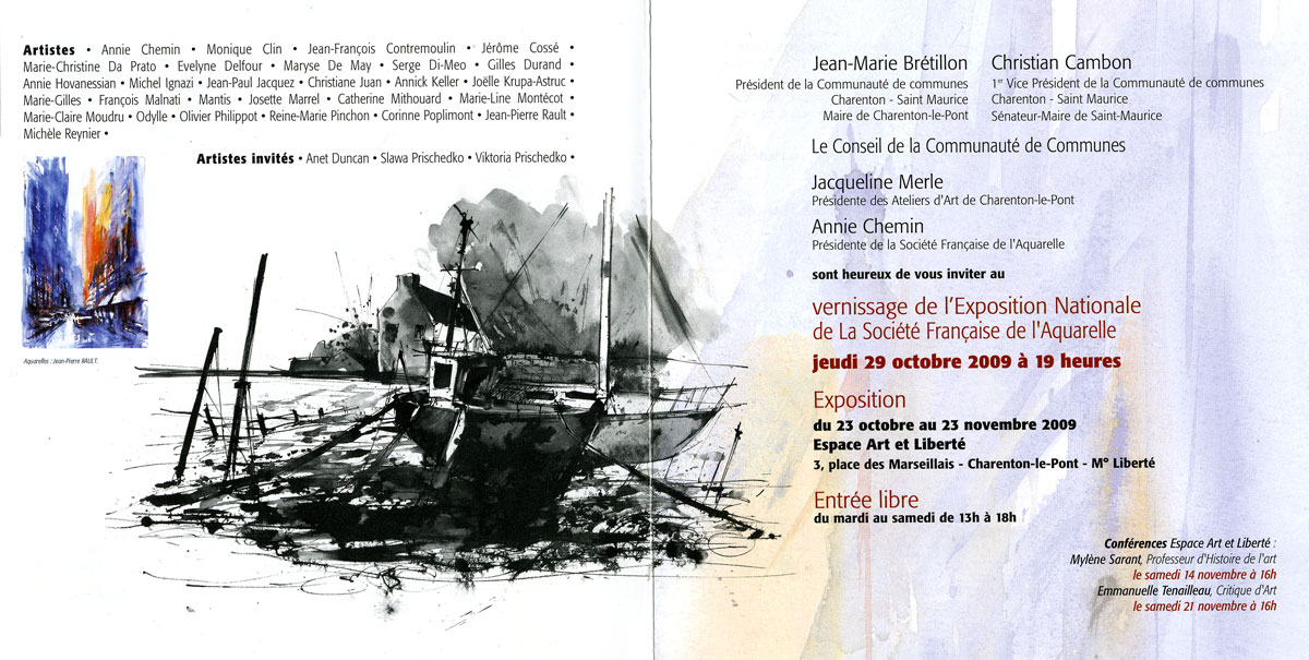 Exposition Nationnale de la S.F.A. 2009